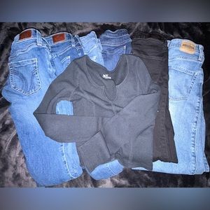 Hollister jeans and top